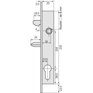 Serrure MÉTALUX - Profil étroit anti-intrusion monopoint - Cylindre 45mm - Publicité Serrure MÉTALUX - Profil étroit anti-intrusion monopoint - Cylindre 45mm - Publicité