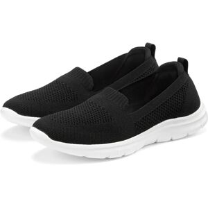 LASCANA Damen Schwarz Modell 37 Vegane Slipper - Hausschuhe LASCANA Damen Schwarz Modell 37 Vegane Slipper - Hausschuhe
