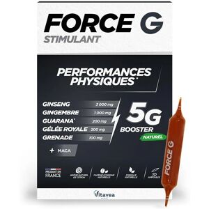 Vitavea Force G - 10 ampoules de 10ml - Publicité Vitavea Force G - 10 ampoules de 10ml - Publicité