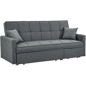 Sofá Cama Canetti Gris - 3 Plazas, Moderno, Convertible Sofá Cama Canetti Gris - 3 Plazas, Moderno, Convertible