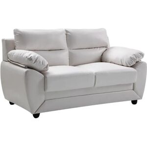 Vente-unique Sofá de 2 plazas en imitación piel - Sofá Vente-unique Sofá de 2 plazas en imitación piel - Sofá