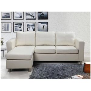 Vente-unique Sofá rincón en imitación de piel Ackley - Sofá Tipo Vente-unique Sofá rincón en imitación de piel Ackley - Sofá Tipo