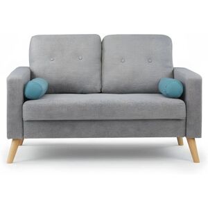 Vente-unique - Bank Tatum 2-zits Grijs - Scandinavisch ontwerp Vente-unique - Bank Tatum 2-zits Grijs - Scandinavisch ontwerp