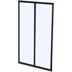 Vente-unique Cloison en Aluminium Noir - Intérieur Vente-unique Cloison en Aluminium Noir - Intérieur