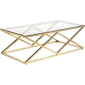 Pascal Morabito - Table basse moderne en verre et or - Charlotte - Mobilier intérieur Pascal Morabito - Table basse moderne en verre et or - Charlotte - Mobilier intérieur