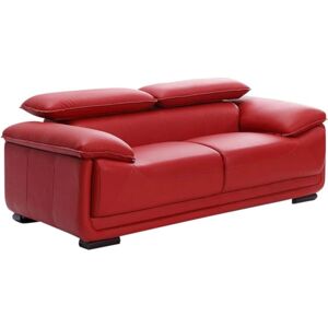 Canapé en cuir Macelo 2 places - Design moderne et confortable - Publicité Canapé en cuir Macelo 2 places - Design moderne et confortable - Publicité