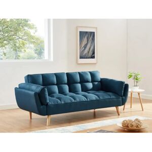 Vente-unique Sofá Cama Azul - 3 Plazas Vente-unique Sofá Cama Azul - 3 Plazas