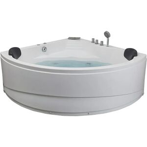 Vente-Unique Aglena Baignoire d'angle avec hydromassage - 2 places - 150x150x60 cm - Publicité Vente-Unique Aglena Baignoire d'angle avec hydromassage - 2 places - 150x150x60 cm - Publicité