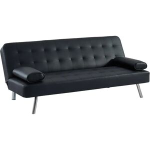 Unique - Opvouwbare Slaapbank - 2 Persoons - Zwart Unique - Opvouwbare Slaapbank - 2 Persoons - Zwart