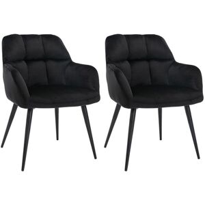 Pascal Morabito - Chaises en Velours - Lot de 2 Pascal Morabito - Chaises en Velours - Lot de 2