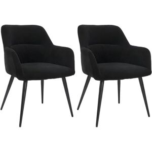 Vente-unique Chaises Heka Noires Lot 2-6 Vente-unique Chaises Heka Noires Lot 2-6