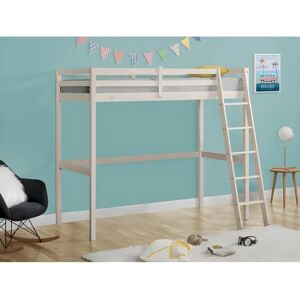 Gedeon Wit Hoogslaper 90x190cm - Omkeerbare Ladder - Ondersteunt 120kg Gedeon Wit Hoogslaper 90x190cm - Omkeerbare Ladder - Ondersteunt 120kg