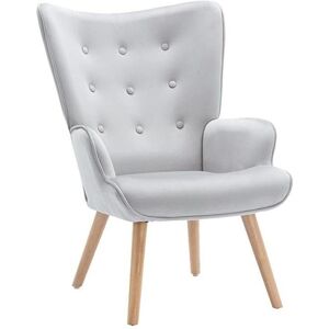 Fauteuil en Velours Gris Vately - Style Scandinavie - Publicité Fauteuil en Velours Gris Vately - Style Scandinavie - Publicité