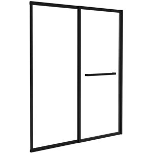 Vente-unique Waimea Painel de duche - Sistema deslizante, Preto Fosco, 120x140cm Vente-unique Waimea Painel de duche - Sistema deslizante, Preto Fosco, 120x140cm