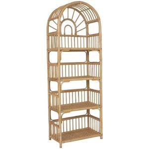 Estante de rattan natural Irisou - 4 prateleiras - 65x35x180 cm Estante de rattan natural Irisou - 4 prateleiras - 65x35x180 cm