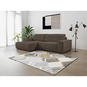 Pascal Morabito Amelia Sofá Cama Rinconero en Terciopelo - Color Marrón Pascal Morabito Amelia Sofá Cama Rinconero en Terciopelo - Color Marrón