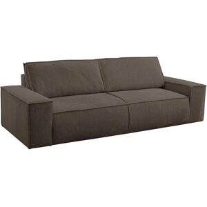 Sofá Cama Amelia Venta-Única - Terciopelo Marrón y 4 Plazas Sofá Cama Amelia Venta-Única - Terciopelo Marrón y 4 Plazas