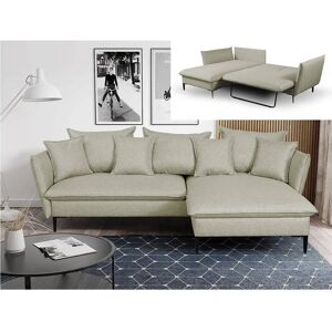 Divano Letto Lazare Verde Chiaro - Tessuto e Velluto - PASCAL MORABITO Divano Letto Lazare Verde Chiaro - Tessuto e Velluto - PASCAL MORABITO