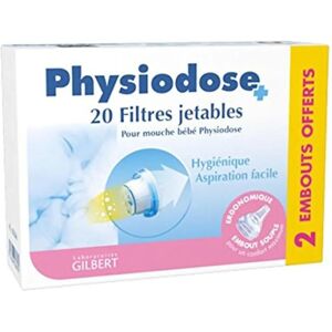 Filtres jetables Physiodose pour nez de bébé - 20 filtres + 2 embouts - Publicité Filtres jetables Physiodose pour nez de bébé - 20 filtres + 2 embouts - Publicité