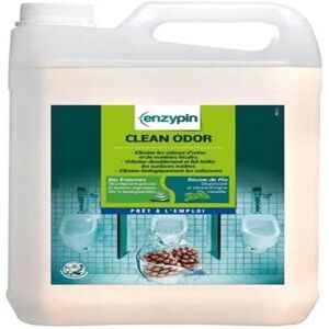 Éliminateur d'odeurs pour toilettes Enzypin - 5L - Biodégradable, France - Publicité Éliminateur d'odeurs pour toilettes Enzypin - 5L - Biodégradable, France - Publicité