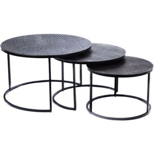 Ensemble de 3 Tables Basses Rondes en Aluminium et Métal - Tables Basses - Publicité Ensemble de 3 Tables Basses Rondes en Aluminium et Métal - Tables Basses - Publicité