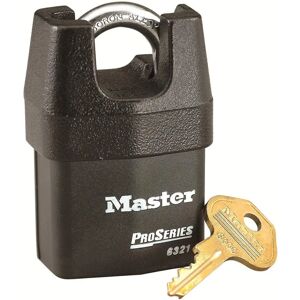 Master Lock Pro Series Padlock - 54mm Shrouded Shackle, Black Master Lock Pro Series Padlock - 54mm Shrouded Shackle, Black