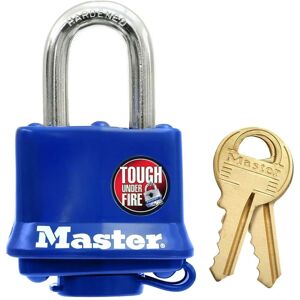 Candado Master Lock Weather Tough 40mm - Azul - Cuerpo de acero laminado resistente Candado Master Lock Weather Tough 40mm - Azul - Cuerpo de acero laminado resistente