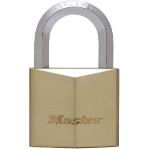 Master Lock Brass Padlock - Hexagon Shackle - 50mm - Heavy Duty Security Master Lock Brass Padlock - Hexagon Shackle - 50mm - Heavy Duty Security