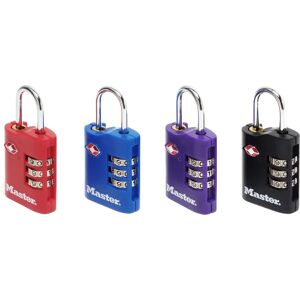 Master Lock 4686EURT Cadenas TSA à combinaison - Sécurité bagages - Publicité Master Lock 4686EURT Cadenas TSA à combinaison - Sécurité bagages - Publicité