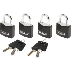 Master Lock 9120EURQBLK Aluminium schwarzer Vinylüberzug Reiselock - 20mm Master Lock 9120EURQBLK Aluminium schwarzer Vinylüberzug Reiselock - 20mm