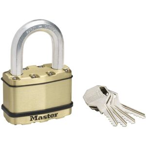Master Lock M15BEURDLF Brass Finish 64mm Padlock - Weatherproof Security Master Lock M15BEURDLF Brass Finish 64mm Padlock - Weatherproof Security