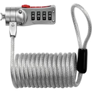 Master Lock 2120EURD Cable Lock - Grey, Red, 1.8 m Master Lock 2120EURD Cable Lock - Grey, Red, 1.8 m