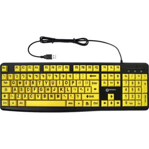 Geemarc - K-HV-BY - White lettering - Black keys - keyboard Geemarc - K-HV-BY - White lettering - Black keys - keyboard