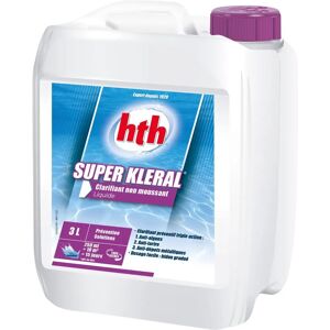 HTH Super Kleral - Clarifiant & Anti-algues - Traitement piscine 3L - Publicité HTH Super Kleral - Clarifiant & Anti-algues - Traitement piscine 3L - Publicité