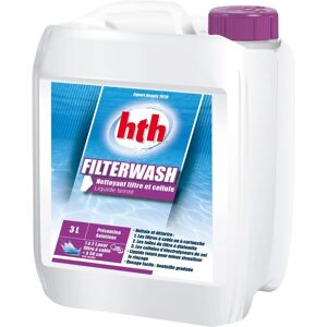 hth Filterwash - Nettoyant filtre piscine - Bidon 3L - Publicité hth Filterwash - Nettoyant filtre piscine - Bidon 3L - Publicité