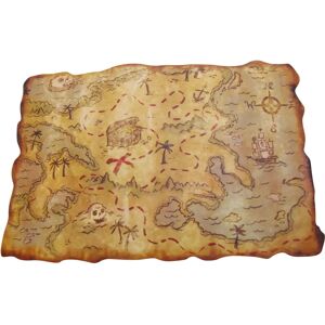 JADEO Pirate plastic card - Treasure Map 29x45cm JADEO Pirate plastic card - Treasure Map 29x45cm