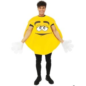 Déguisement Bonbon Gomme - Jaune M&M's pour Adultes Déguisement Bonbon Gomme - Jaune M&M's pour Adultes