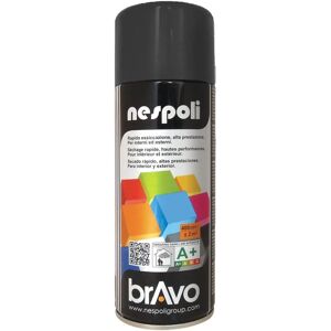 NESPOLI Peinture en aérosol effet satiné noir - 400ml - Intérieur & extérieur NESPOLI Peinture en aérosol effet satiné noir - 400ml - Intérieur & extérieur