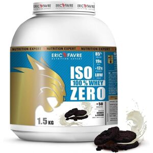 ERIC FAVRE Iso Zero 100% Whey Cookies & Cream - Poudre de Protéine - Publicité ERIC FAVRE Iso Zero 100% Whey Cookies & Cream - Poudre de Protéine - Publicité