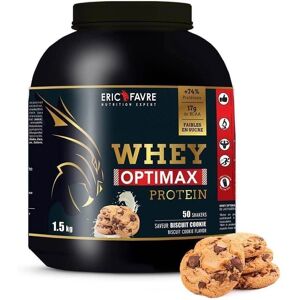 Eric Favre Whey Optimax Cookies - Poudre de Protéines - Publicité Eric Favre Whey Optimax Cookies - Poudre de Protéines - Publicité