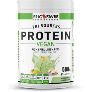 Eric Favre Protéines végétales Pistache - Protéines veganes - Publicité Eric Favre Protéines végétales Pistache - Protéines veganes - Publicité
