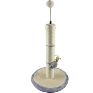 Arbre à chat en sisal avec jouets - 46cm, base 30cm - Publicité Arbre à chat en sisal avec jouets - 46cm, base 30cm - Publicité