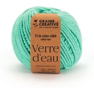 Fil de coton vert eau Graine Créative - 80 m Fil de coton vert eau Graine Créative - 80 m