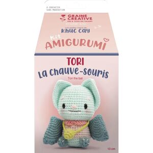 Graine Créative Zestaw do amigurumi nietoperza - Zestaw do szydełkowania Graine Créative Zestaw do amigurumi nietoperza - Zestaw do szydełkowania
