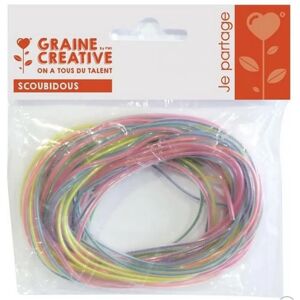 Graine Créative 12 Scoubidous Colorés - Effet Perle - 80cm Graine Créative 12 Scoubidous Colorés - Effet Perle - 80cm
