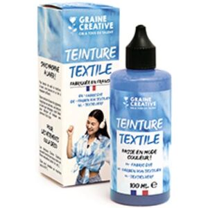 Peinture textile ultramarine Graine Créative - Effet tie and die Peinture textile ultramarine Graine Créative - Effet tie and die