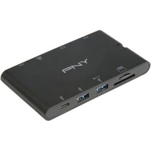 PNY A-2UF-2TC-K01-RB Laptop Docking Station - Black PNY A-2UF-2TC-K01-RB Laptop Docking Station - Black