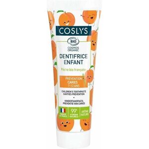 Coslys Dentifrice Enfant Pêche Bio 50 ml - Prévention Caries - Publicité Coslys Dentifrice Enfant Pêche Bio 50 ml - Prévention Caries - Publicité