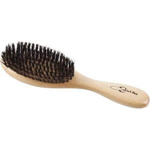 Brosse Demi-Lune en Bois Naturel avec Poils de Sanglier - Type de Cheveux - Publicité Brosse Demi-Lune en Bois Naturel avec Poils de Sanglier - Type de Cheveux - Publicité