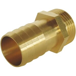 Conector de latón con rosca macho para manguera de jardín - 40/49 Conector de latón con rosca macho para manguera de jardín - 40/49